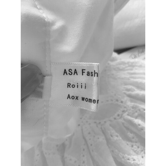ASA dress white med eyelet fully lined cotton 35 ch 35 Long - Picture 12 of 16